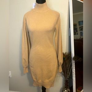 Elura - Tan Sweater Dress - Size Small